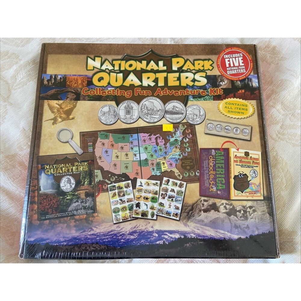National Park Quarters Collecting Adventure Kit, Whitman Publishing, New Book